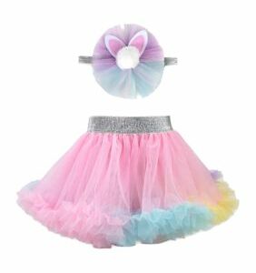 Baby Essentials Kids Tulle Skirt and Headband Set