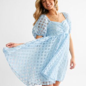 Bae Vely Lattice Babydoll Dress