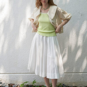 Banding Wide Culottes Pants