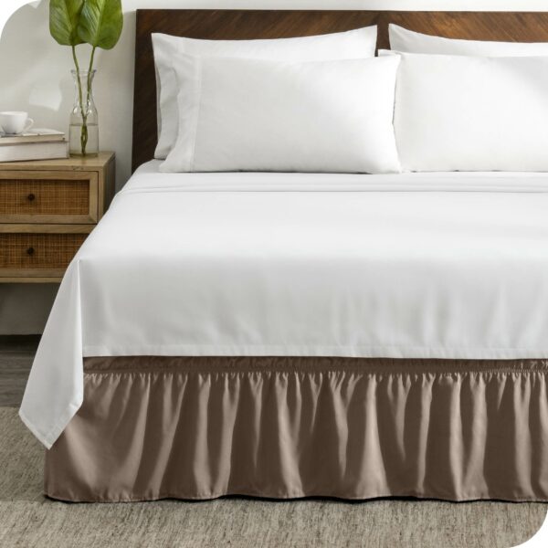 Bare Home Adjustable Wrap Around Bed Skirt