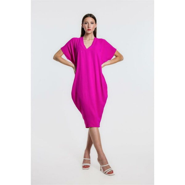 Be You V-Neck Trapeze Dress - Purple