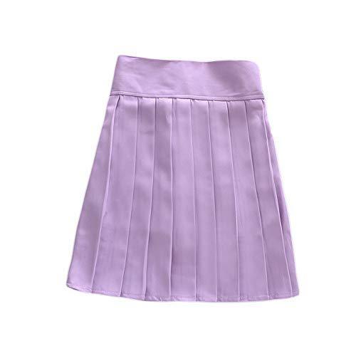 Beautifulfashionlife Women's Mini Skater Dresses Light Purple Skirt Shorts Purpl