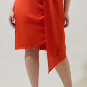 Bet On You Asymmetrical Midi Skirt Curve