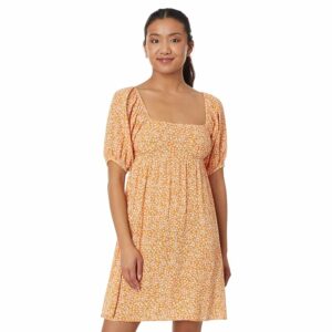 Billabong Lil Dreamer Babydoll Dress (Light Sorbet) Women's Clothing