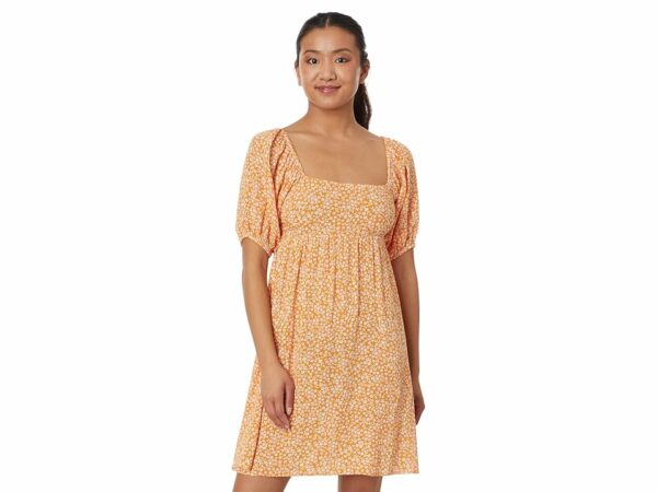 Billabong Lil Dreamer Babydoll Dress (Light Sorbet) Women's Clothing