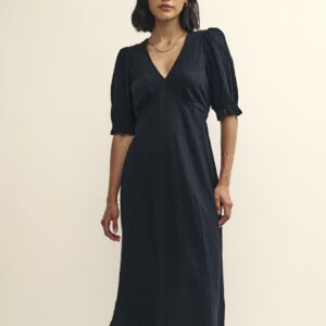 Black Delilah Midi Tea Dress