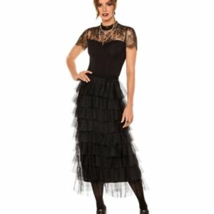 Black Layered Tulle Skirt by Spirit Halloween