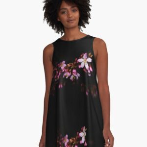 Blossom After Dark/A-Line Dress Trapeze Up To 4xl