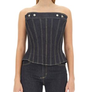 alexander mcqueen top in bustier