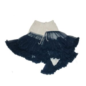 Blue Up Cycled Tulle/Denim Skirt