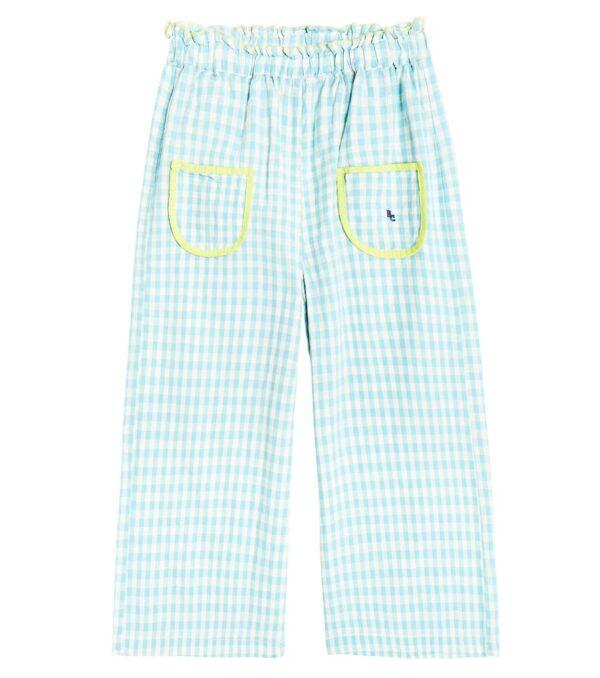 Bobo Choses Vichy cotton and linen culottes