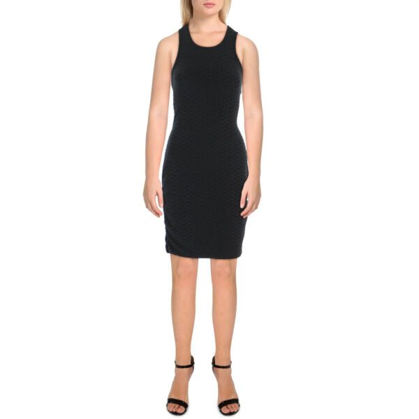 Bodycon Cutout Ruched Little Black Dress In Black