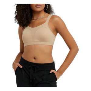 Women's Champion Volleyball Spot Comfort Full Support Sports Bra Nude