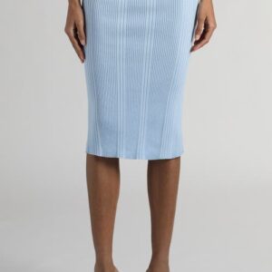 Bottega Veneta Variegated Rib Pencil Skirt in Bubble at Nordstrom, Size Medium