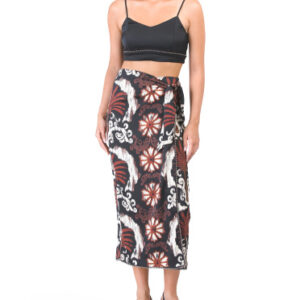 Bralette And Wrap Skirt With Beaded Trim For Women