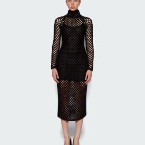 Cage Knit Tube Dress