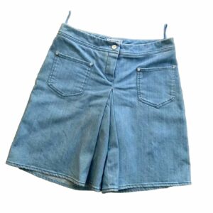 Chanel Denim Culottes Cotton Shorts Size 34 in Blue, Women's