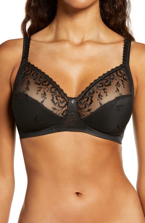 Chantelle Lingerie Every Curve Full Coverage Wireless Bra in Black at Nordstrom, Size 40E