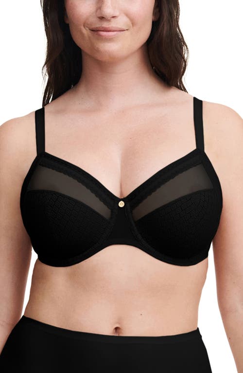 Chantelle Lingerie Lucie Lace Full Coverage Underwire Bra in Black at Nordstrom, Size 34D