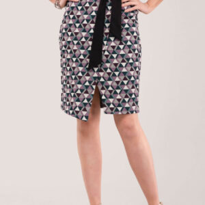 Closet London Multi Wrap Geometric Tie Back Skirt