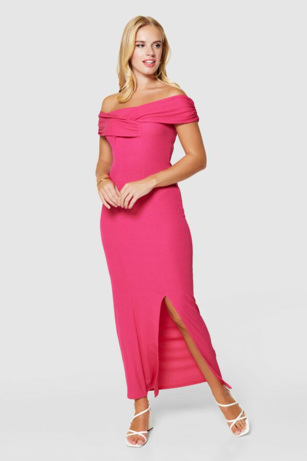 Closet London Pink Bodycon Maxi Dress