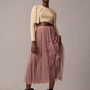 Collection layered tulle skirt