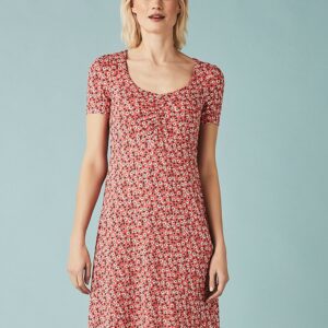 Crew Clothing Iris Jersey Printed Tea Dress