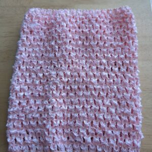 Crochet Tube Top, Tutu Dress Stretchy Light Pink 0-6 Months