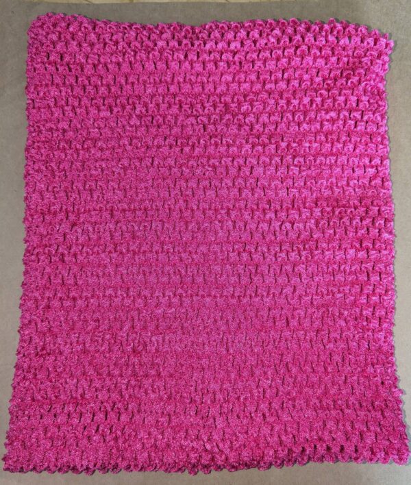 Crochet Tube Top, Tutu Dress Stretchy Lined Hot Pink 9-14 Years