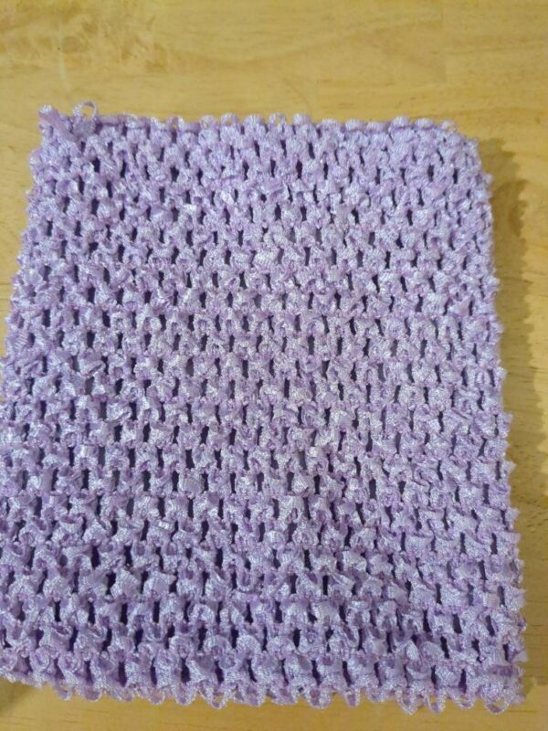 Crochet Tube Top, Tutu Dress Stretchy Lined Lavendar 0-12 Months