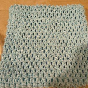 Crochet Tube Top, Tutu Dress Stretchy Lined Mint Green/Light Aqua 0-9 Months