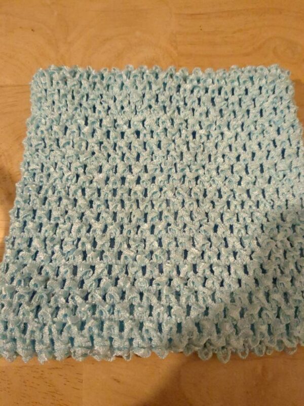 Crochet Tube Top, Tutu Dress Stretchy Lined Mint Green/Light Aqua 0-9 Months