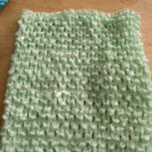 Crochet Tube Top, Tutu Dress Stretchy Lined Mint Green/Light Aqua 9-13 Years