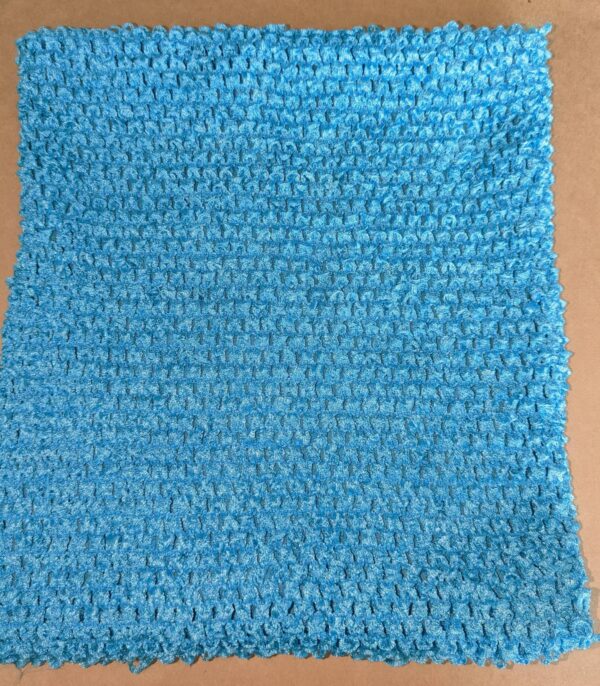 Crochet Tube Top, Tutu Dress Stretchy Lined Turquoise 0-9 Months