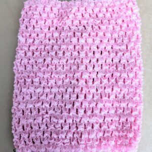 Crochet Tube Top, Tutu Dress Stretchy Pink 0-6 Months