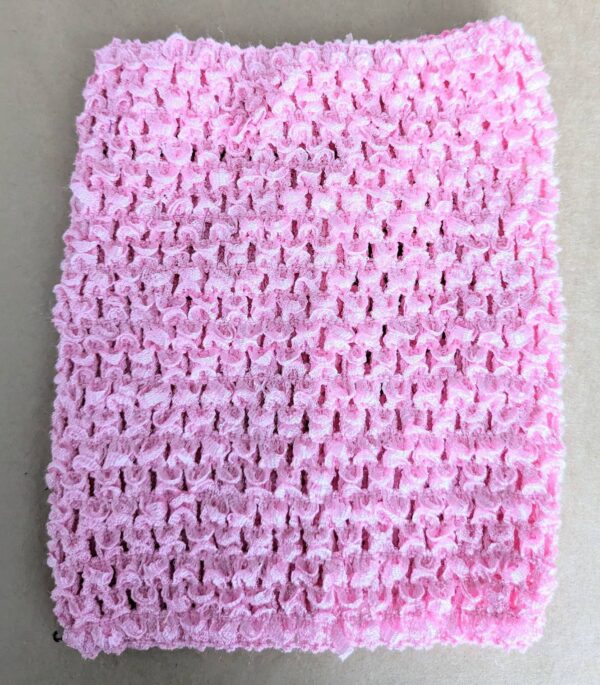 Crochet Tube Top, Tutu Dress Stretchy Pink 0-6 Months