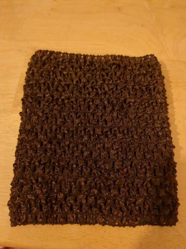 Crochet Tube Top, Tutu Dress Stretchy Unlined Brown 3-5 Years