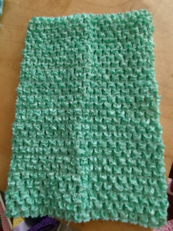 Crochet Tube Top, Tutu Dress Stretchy Unlined Dark Mint Green, 3-12 Months