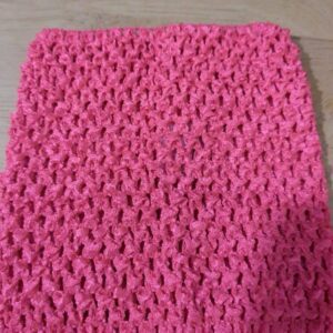 Crochet Tube Top, Tutu Dress Stretchy Unlined Hot Pink 0-6 Months