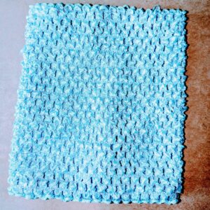 Crochet Tube Top, Tutu Dress Stretchy Unlined Light Blue 3-12 Months