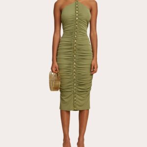 Cult Gaia Women's Calian Dress in Tea Viscose