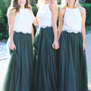 DARK GREEN Tulle Maxi Skirt Wedding Party Custom Plus Size Tulle Skirt