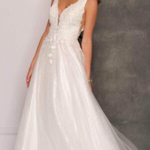 Dave & Johnny Bridal A10288 - Tulle Skirt Bridal Gown