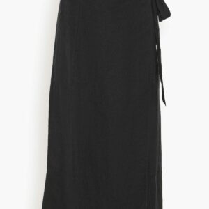 De Vera Wrap Skirt in Black