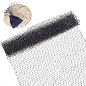 Deco Mesh Ribbons, Tulle Fabric, Tulle Roll Spool Fabric, for Skirt Making, Black, 43cm