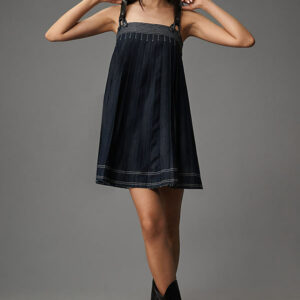 Denim Babydoll Mini Dress