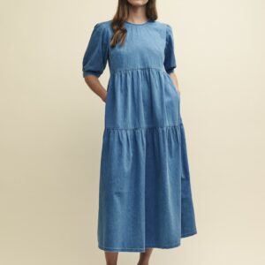 Denim Blue Smock Rochelle Midi Dress