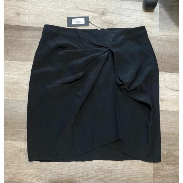 Derek Lam NWT Sarong Skirt In Black Italian 100% Silk, Size, Women's (Size 30)