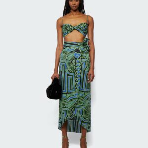 Dialecto Tropical Wrap Skirt