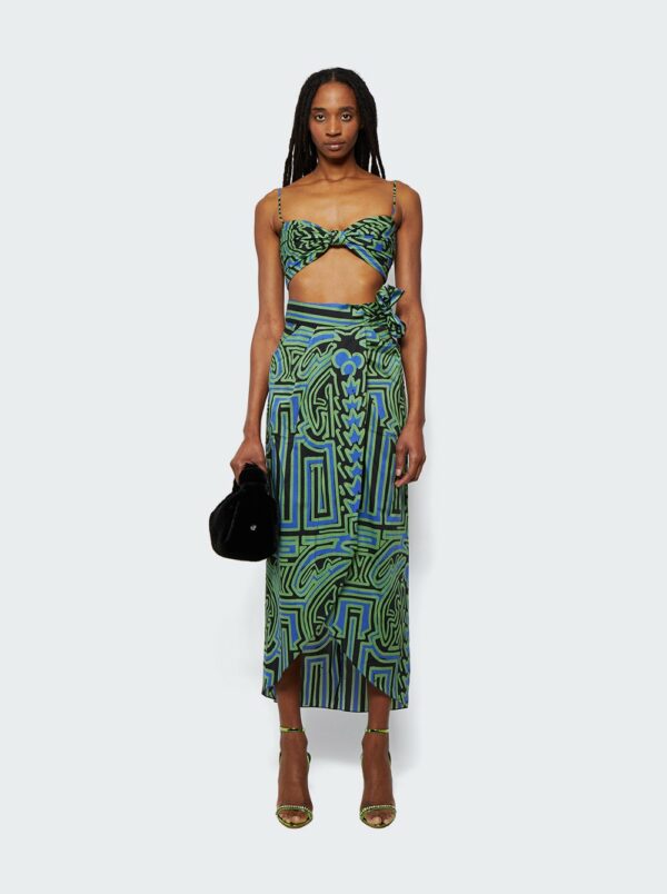 Dialecto Tropical Wrap Skirt